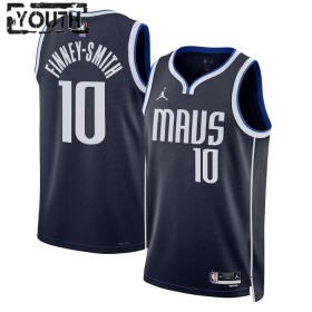 Dallas Mavericks Dorian Finney-Smith 10 Jordan 2022-23 Statement Edition Navy Lasten Pelipaidat Swingman